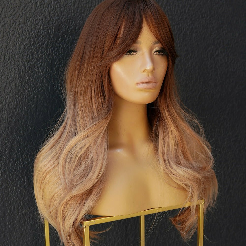 ANNA Ombre Brown Fringe Wig | OMBRE WIGS | BROWN WIGS | WIGS ONLINE | WIGS AUSTRALIA