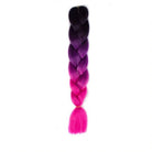 BLACK | DEEP PINK | HOT PINK OMBRÉ 24"