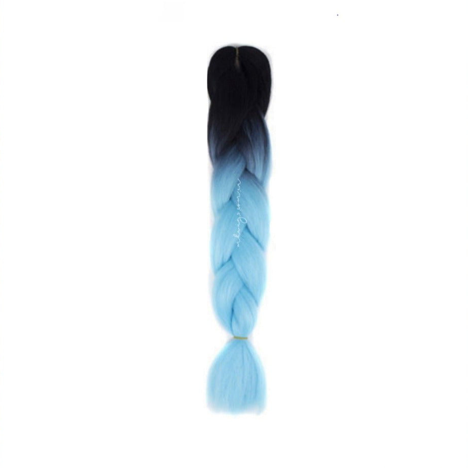 BLACK | OCEAN BLUE OMBRÉ 24"