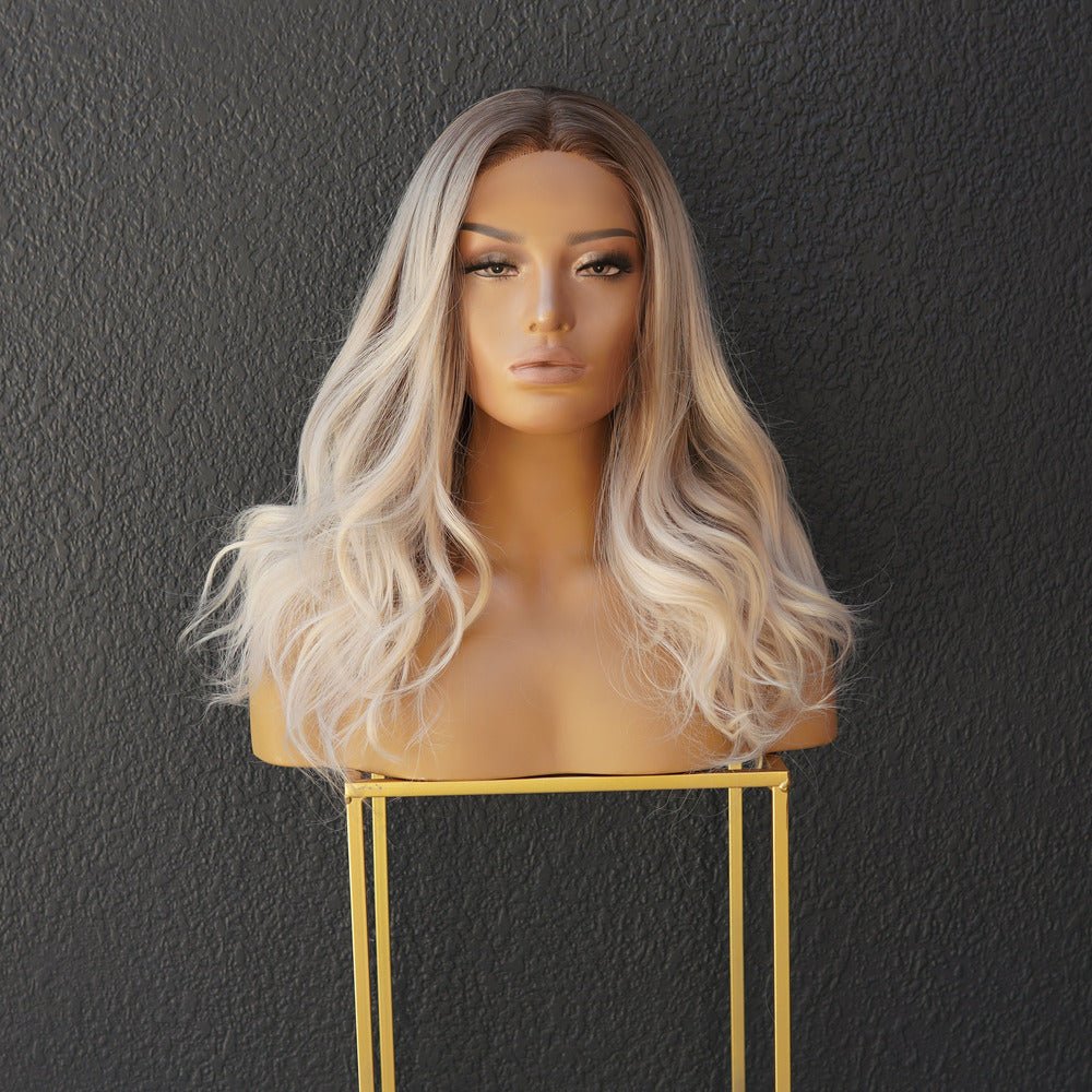 BROOKE Ombre Ash Lace Front Wig - Milk & Honey