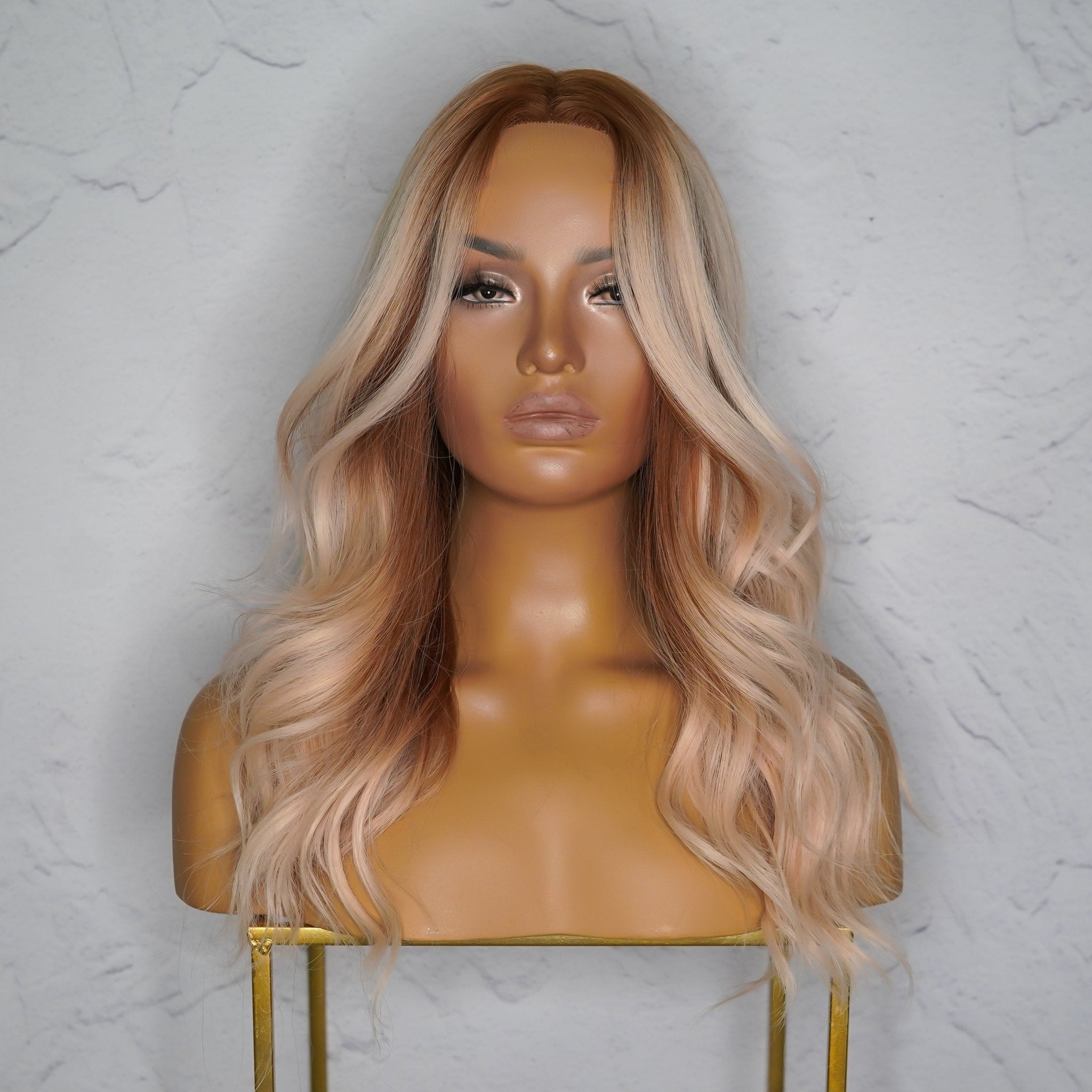 BROOKE Ombre Copper Lace Front Wig - Milk & Honey
