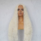 CARDI 40" White Platinum Blonde Lace Front Wig - Milk & Honey