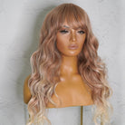 CARRIE Blonde Ombre Fringe Wig - Milk & Honey