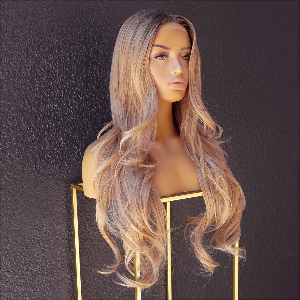 CASANDRA Ombre Lace Front Wig - Milk & Honey