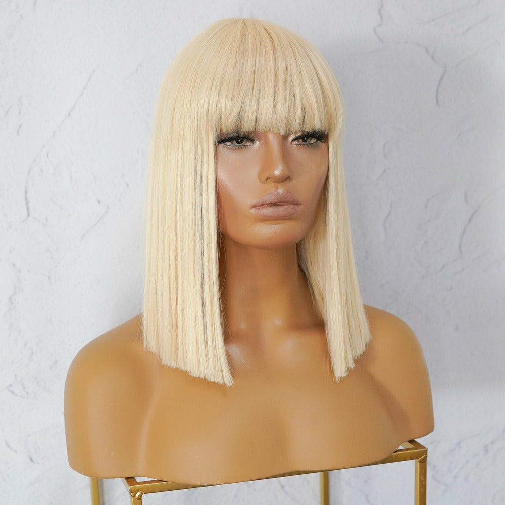 CASSIE Blonde Fringe Wig - Milk & Honey