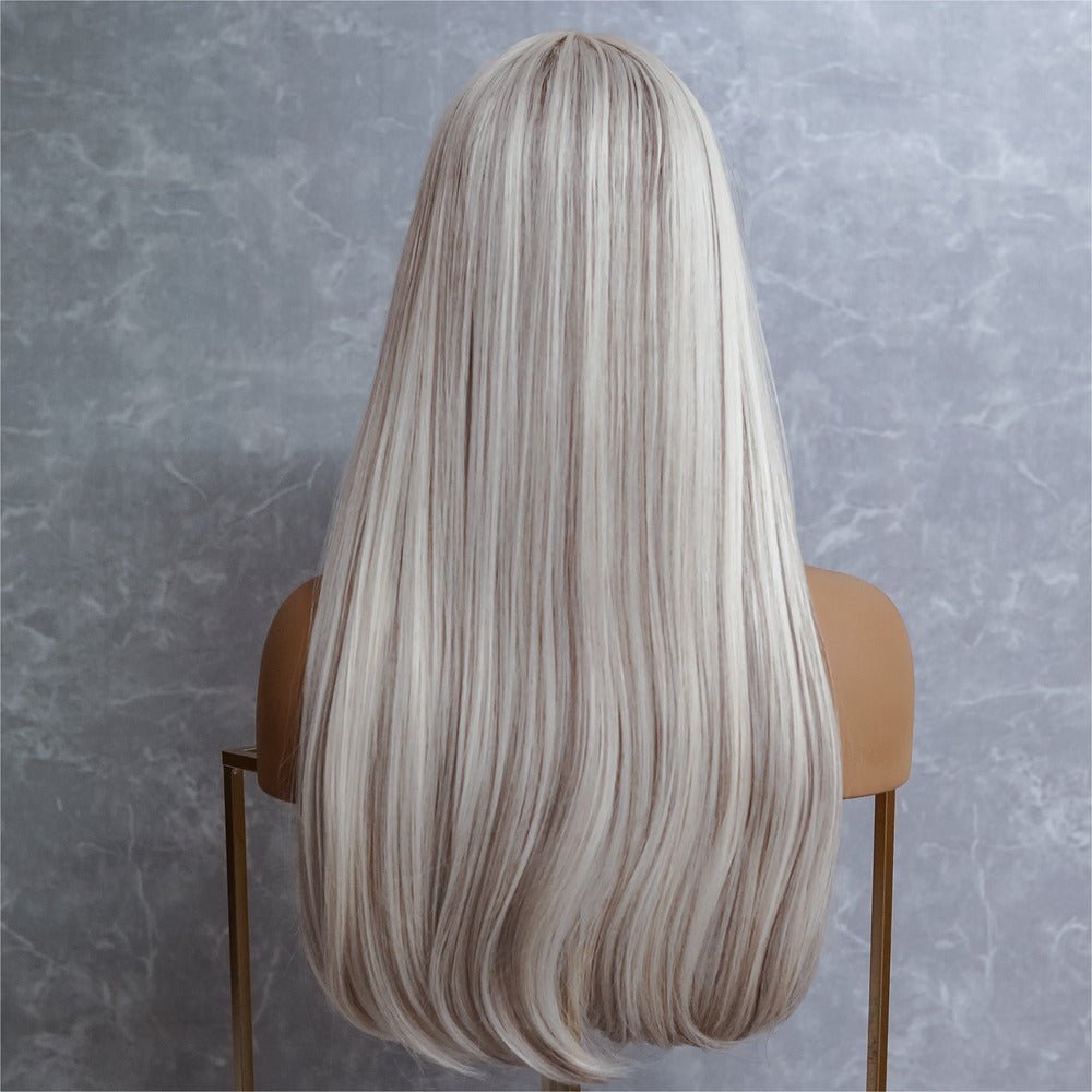 CHASE White Blonde 22" Fringe Wig - Milk & Honey