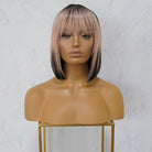 COURTNEY Ombre Pink Fringe Wig - Milk & Honey