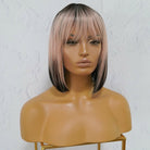 COURTNEY Ombre Pink Fringe Wig - Milk & Honey