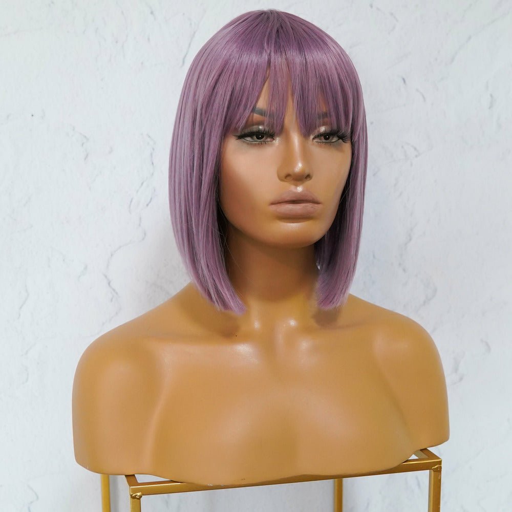 COURTNEY Purple Fringe Wig - Milk & Honey