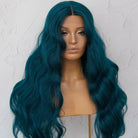 DELILAH Teal Blue 30" Lace Front Wig - Milk & Honey