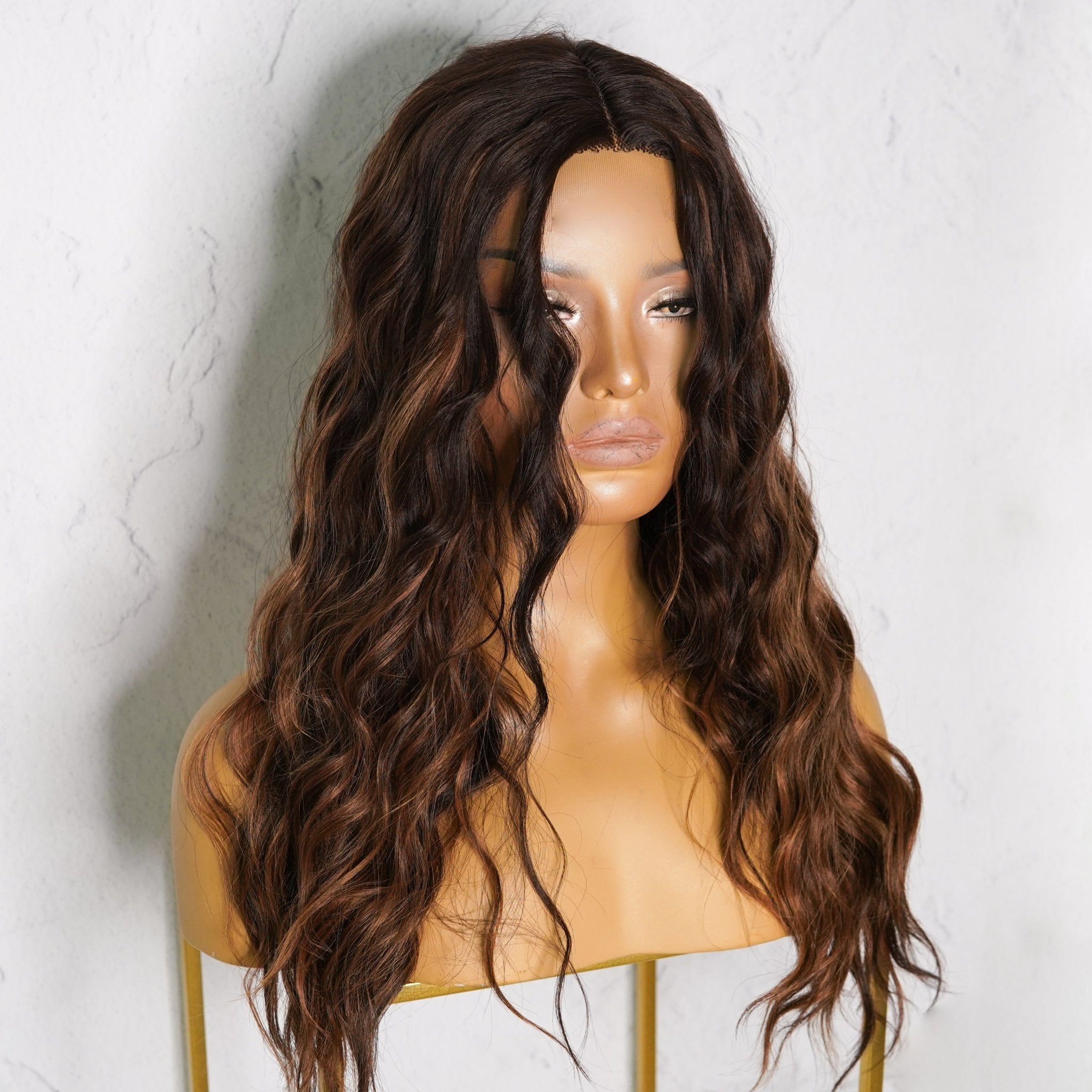 DIANNE Brown Lace Front Wig - Milk & Honey