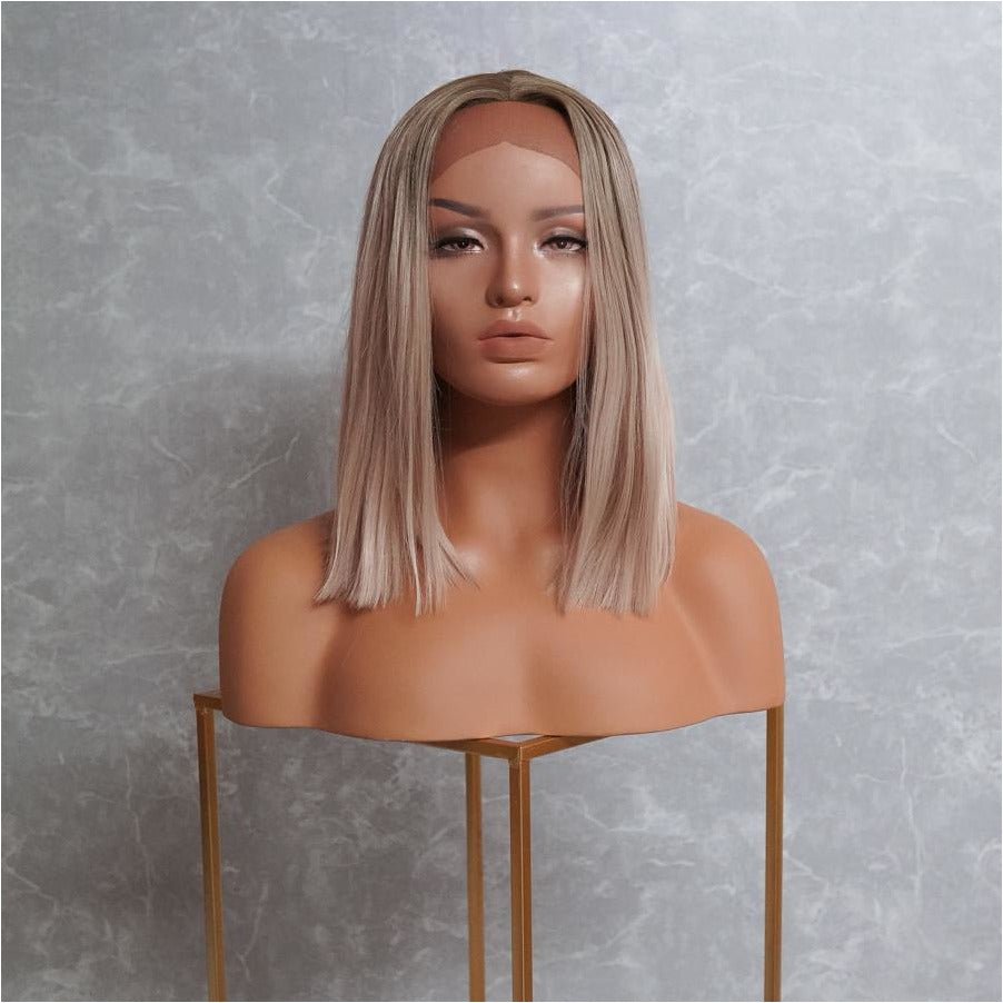 FOX Blonde Bob Lace Front Wig - Milk & Honey
