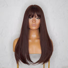 GEORGIE Brown 22" Fringe Wig - Milk & Honey