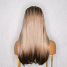 GEORGIE Ombre 22" Fringe Wig - Milk & Honey