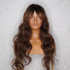 HENLEY Chocolate Brown Lace Fringe Wig - Milk & Honey