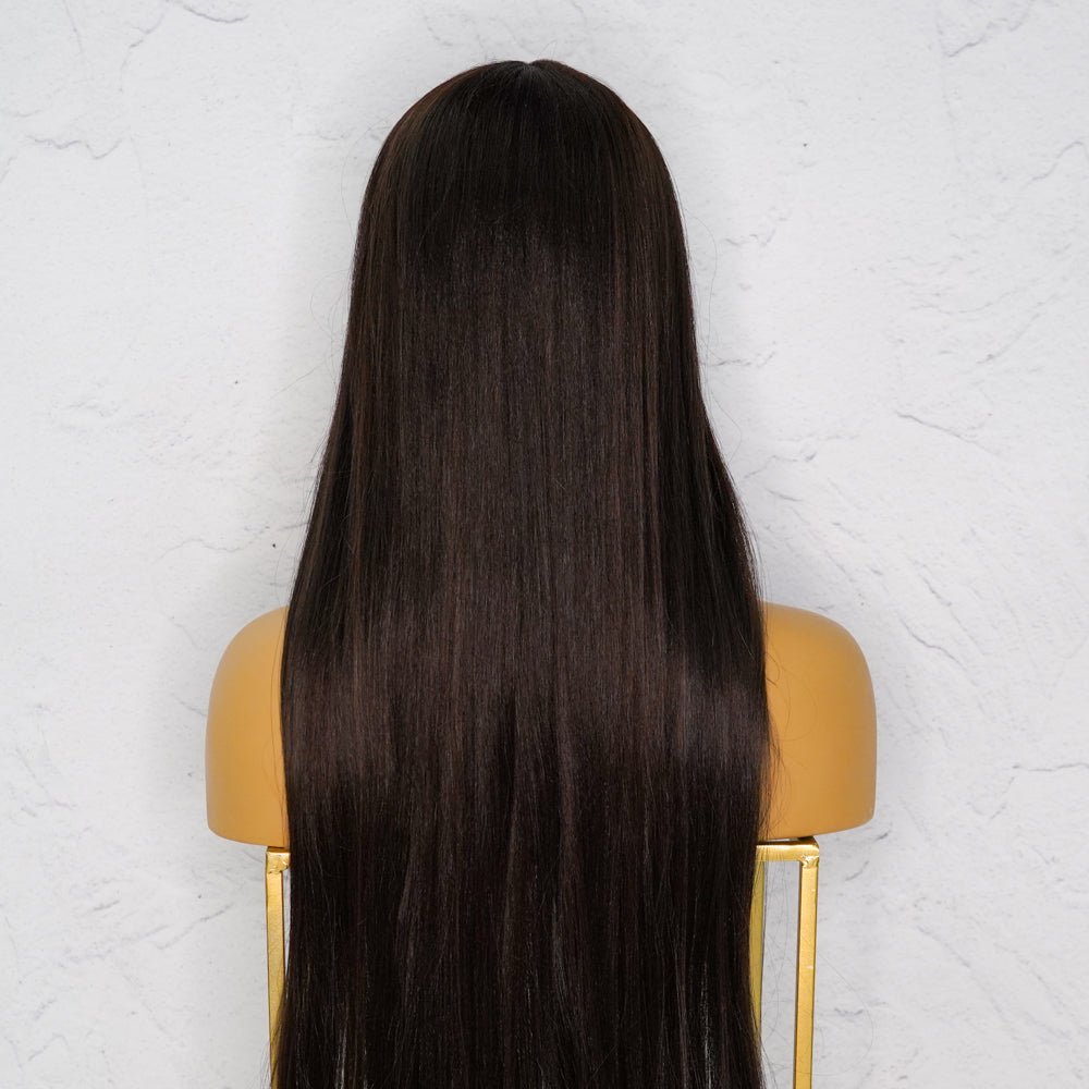 ISABELLE Dark Brown 30" Lace Front Wig - Milk & Honey