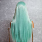 JENNER Mint Aqua Blue Hair 24 Inch Long Lace Front Wig 