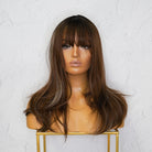 JUNE Brown 18" Fringe Wig - Milk & Honey