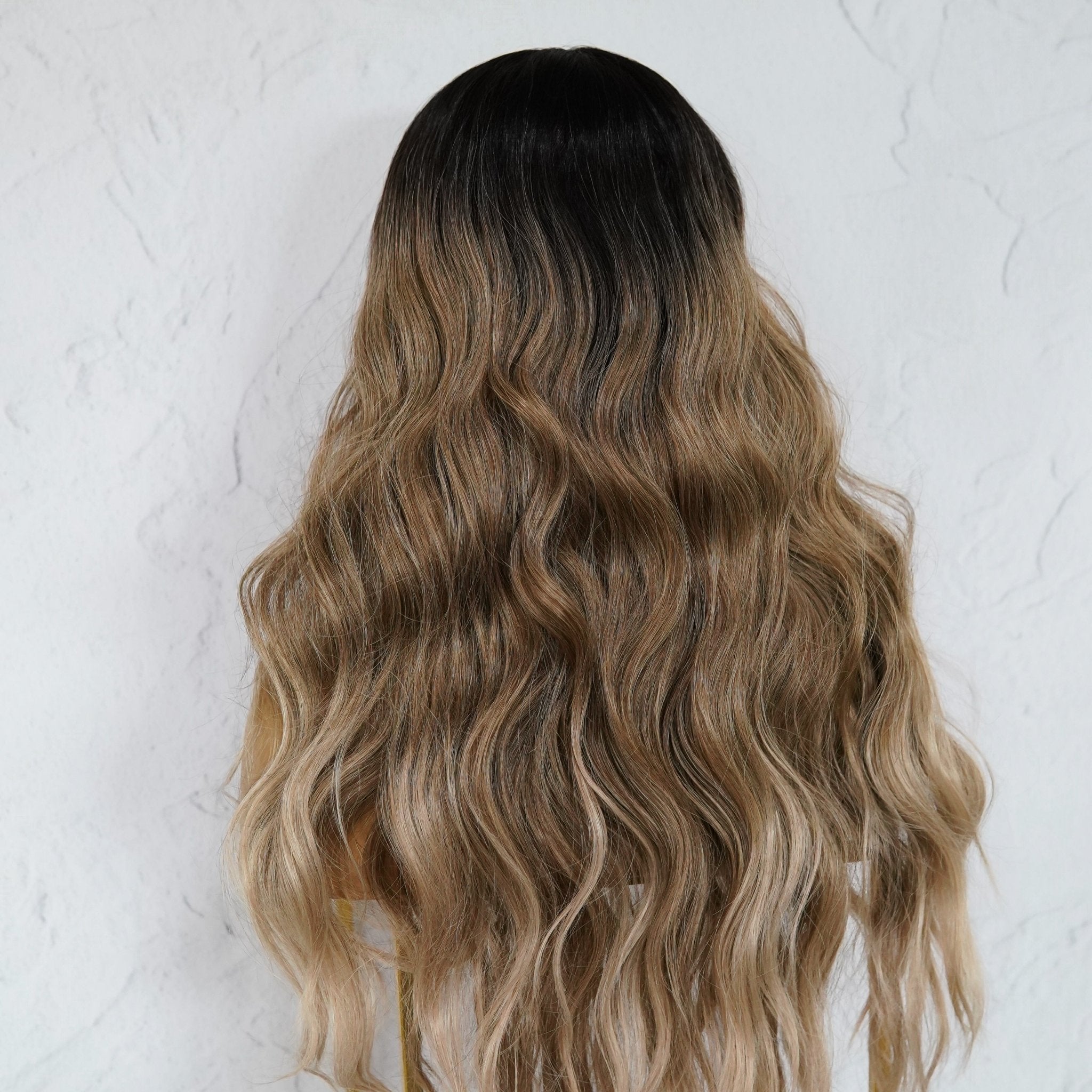 KORA Ombre Brown Lace Front Wig - Milk & Honey