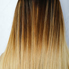 LANIE Ombre Human Hair Lace Front Wig - Milk & Honey