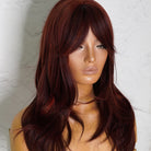 LAYTON Burgundy Fringe Wig - Milk & Honey