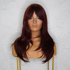 LAYTON Burgundy Fringe Wig - Milk & Honey