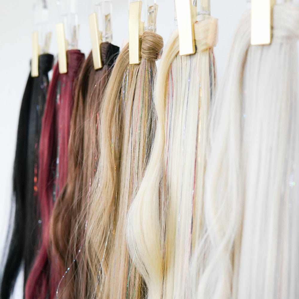 LEAHA Synthetic Glitter 22” Straight Ponytail - Milk & Honey