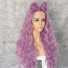 Leyla Pink Wavy 24" Lace Front Wig - Milk & Honey