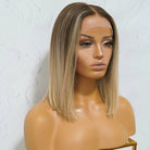 LILLIAN Human Hair Lace Front Wig - Milk & Honey