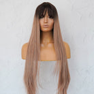 LIRA Caramel Ombre Fringe Wig - Milk & Honey