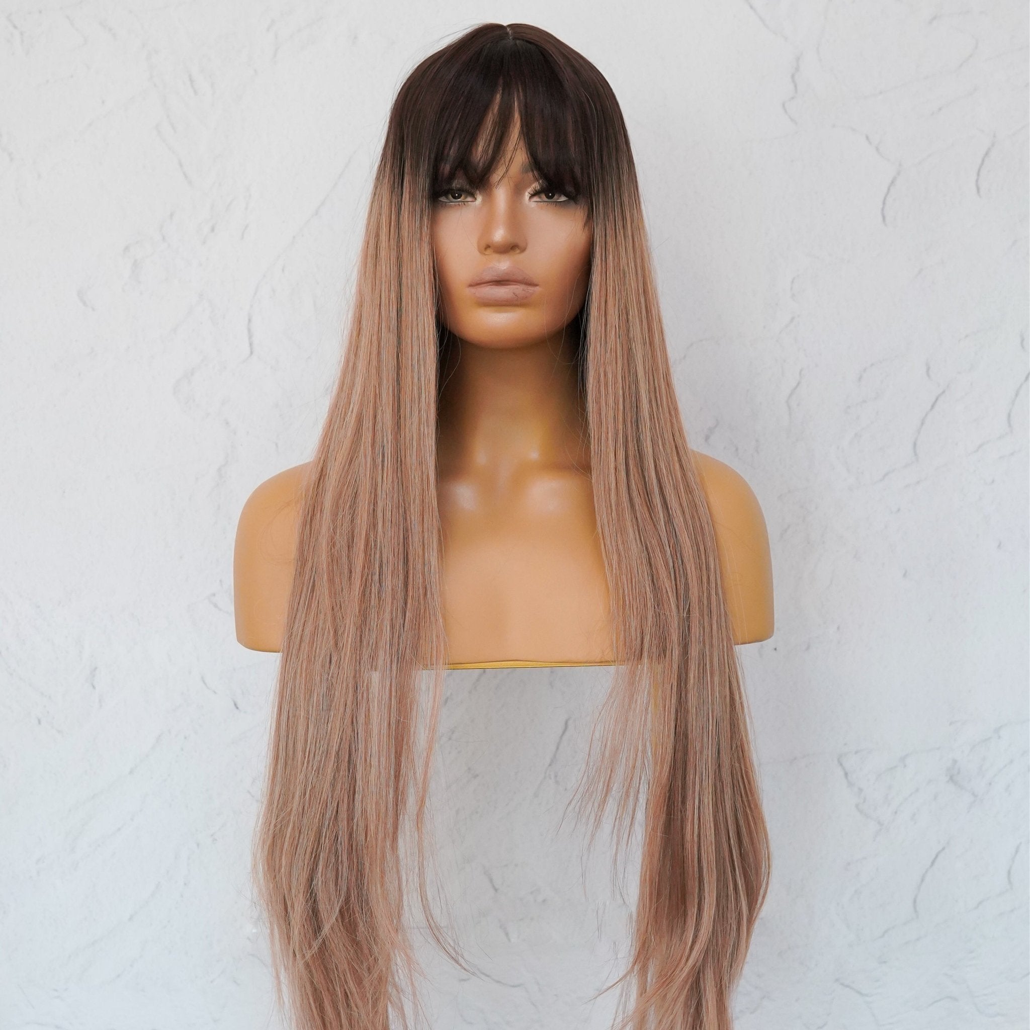 LIRA Caramel Ombre Fringe Wig - Milk & Honey