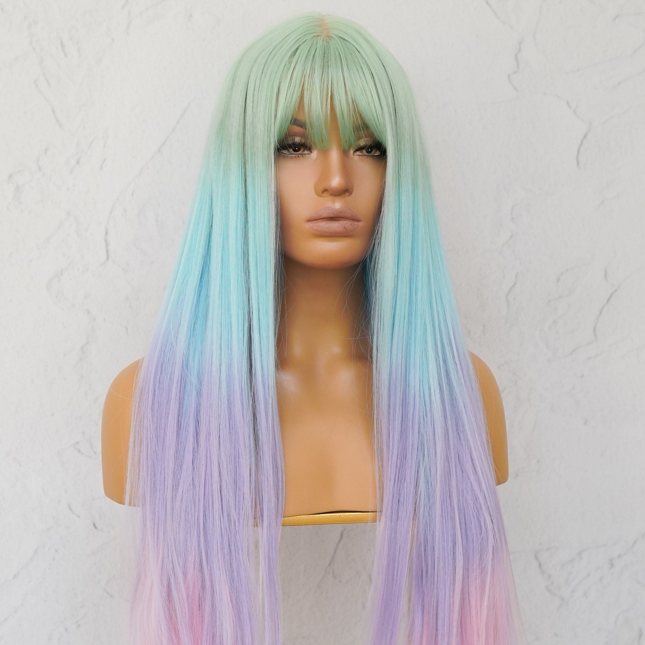 LIRA Rainbow Fringe Wig - Milk & Honey