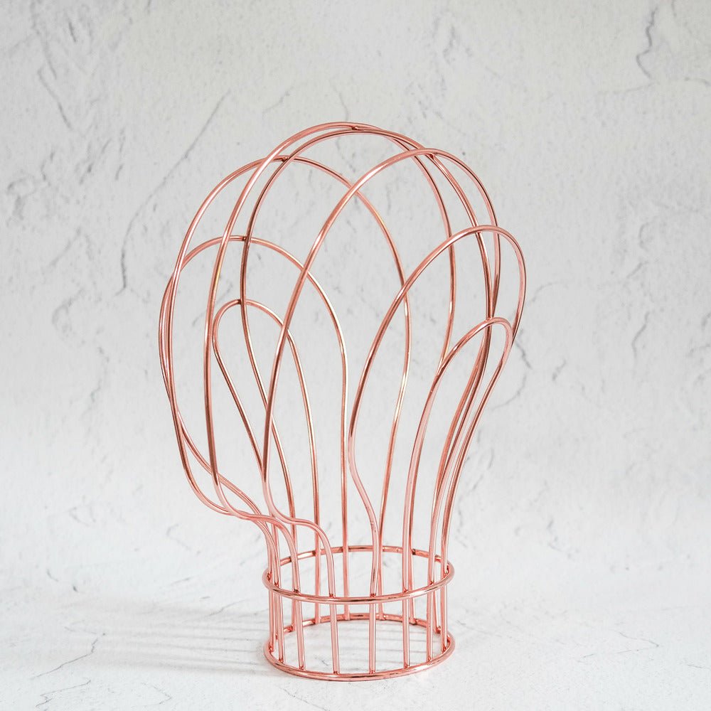 Metal Wig Stand - Rose Gold - Milk & Honey