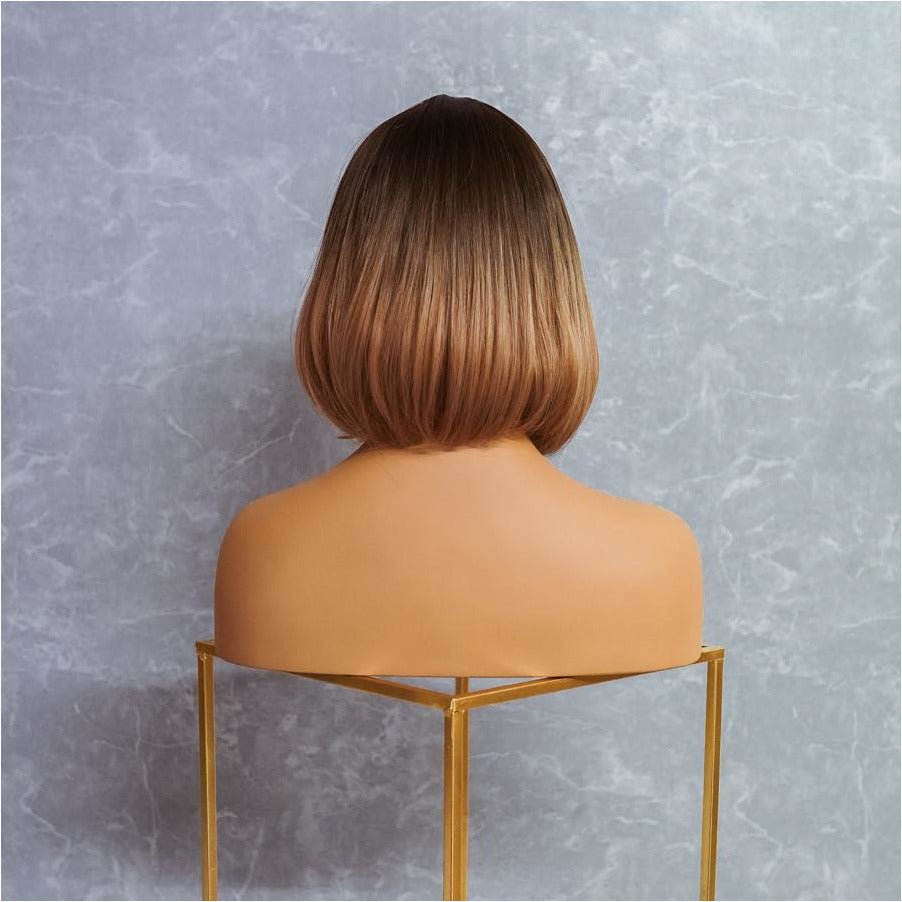 MIAH Ombre Fringe Bob Wig - Milk & Honey