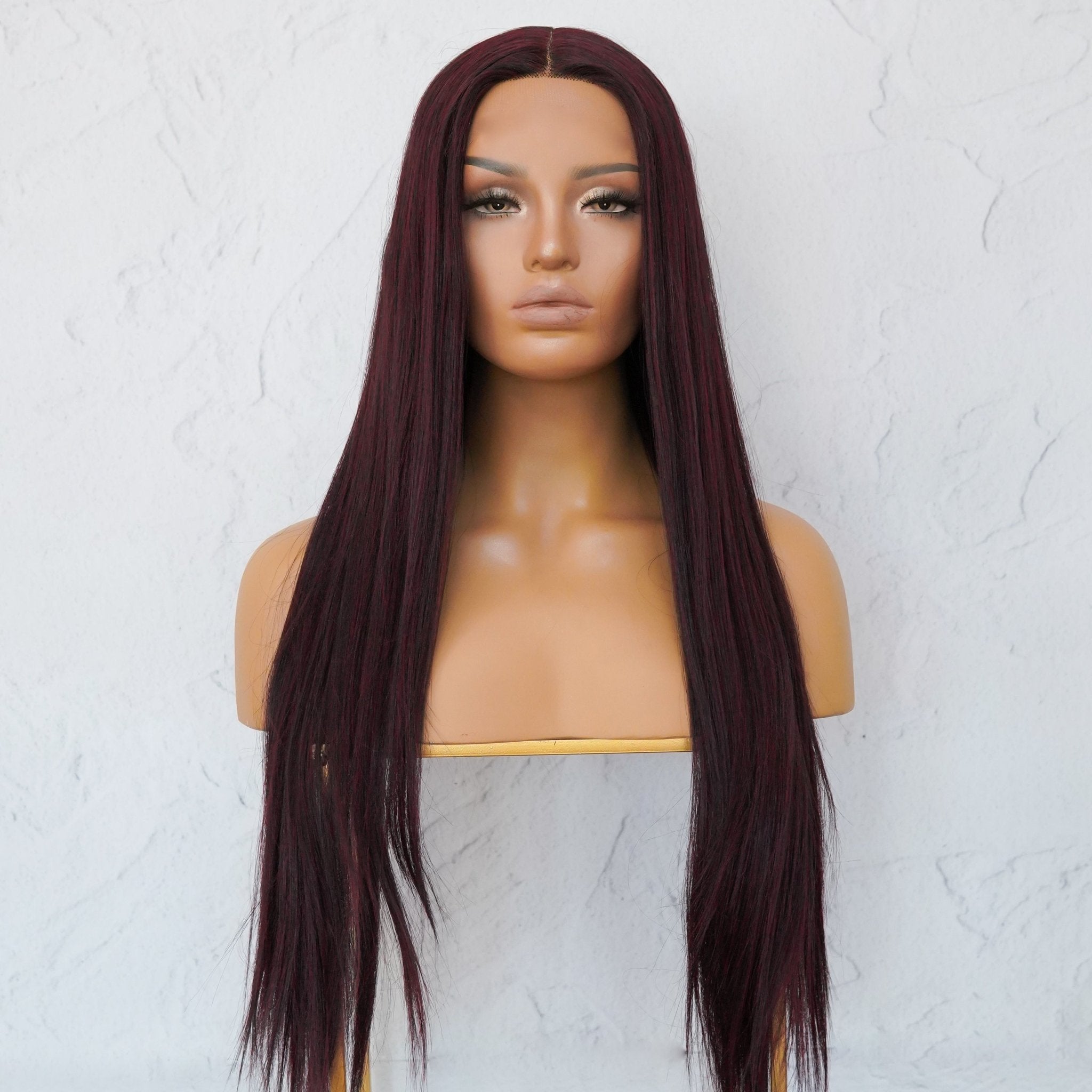 MICHELLE Burgundy Lace Front Wig - Milk & Honey