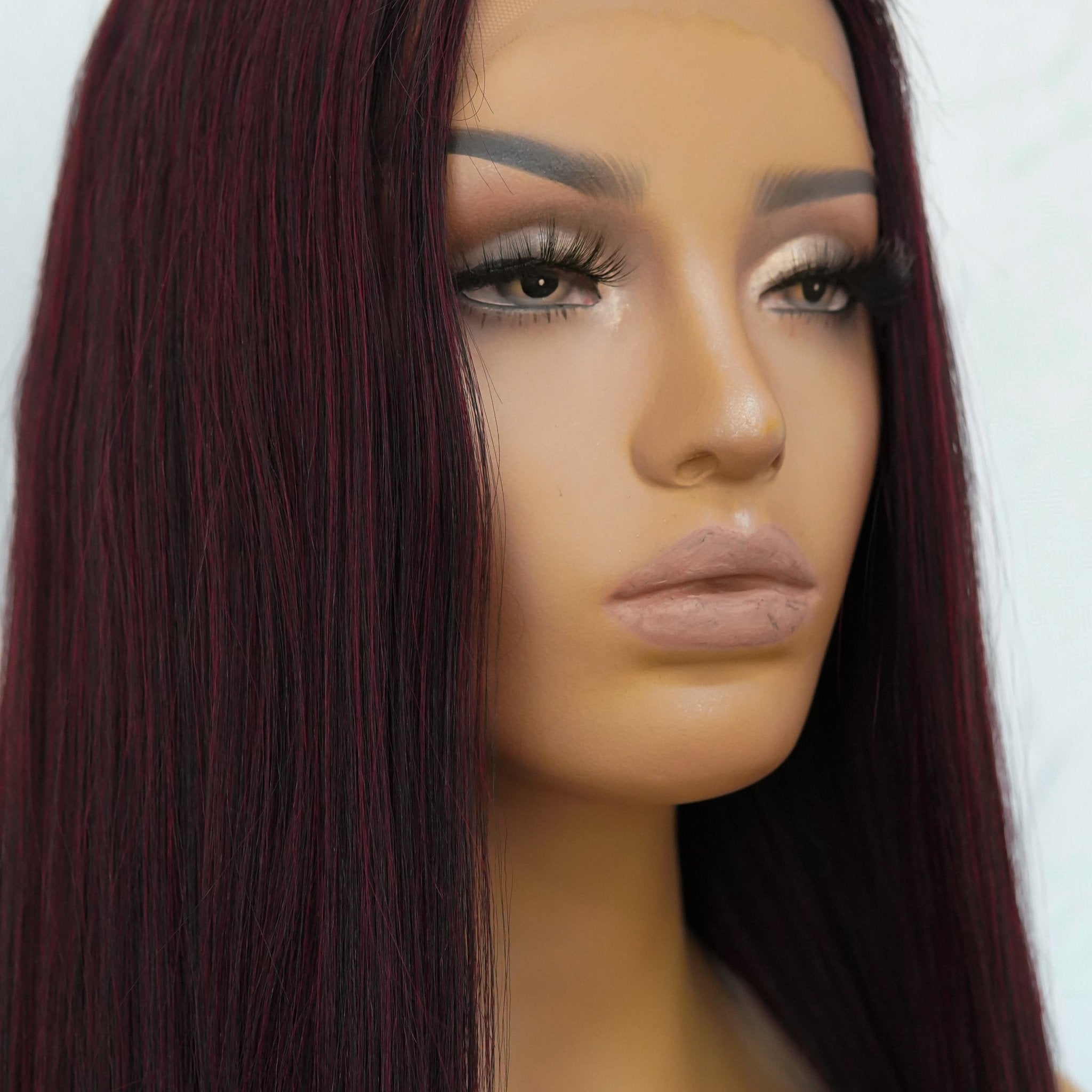 MICHELLE Burgundy Lace Front Wig - Milk & Honey