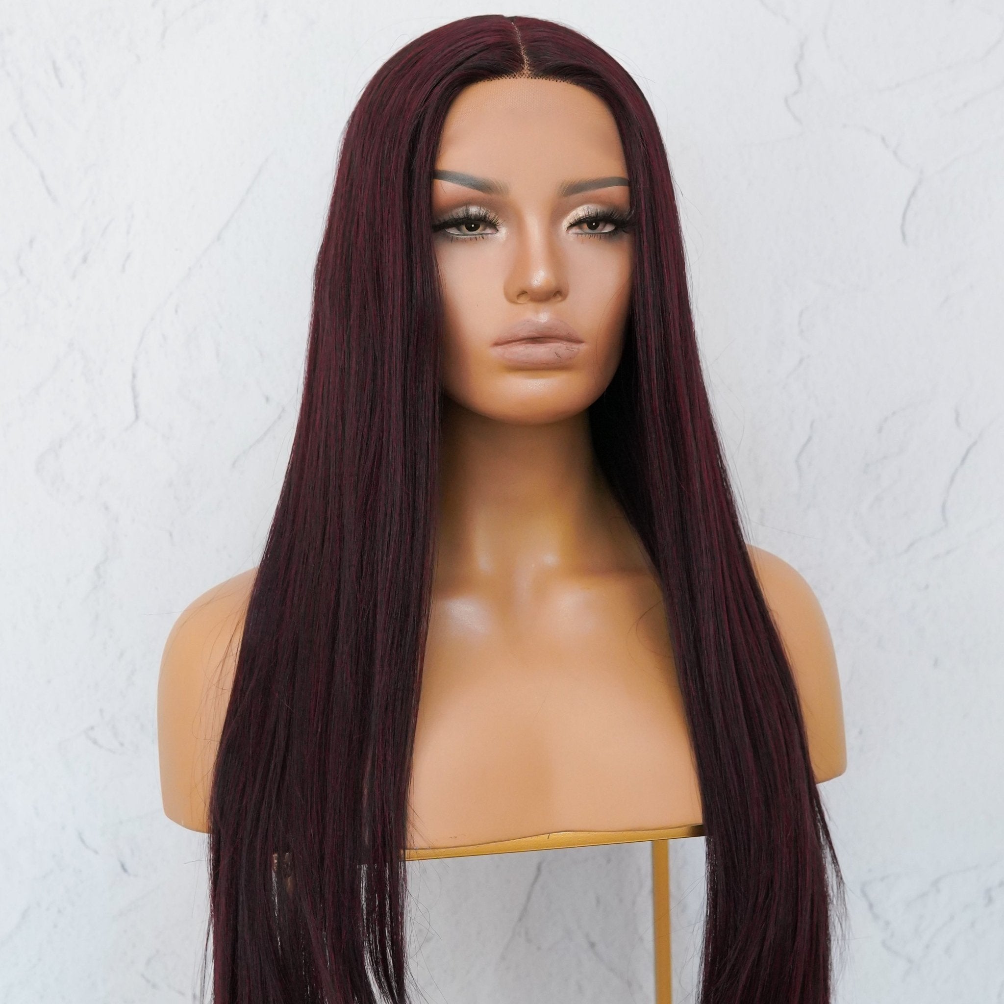 MICHELLE Burgundy Lace Front Wig - Milk & Honey