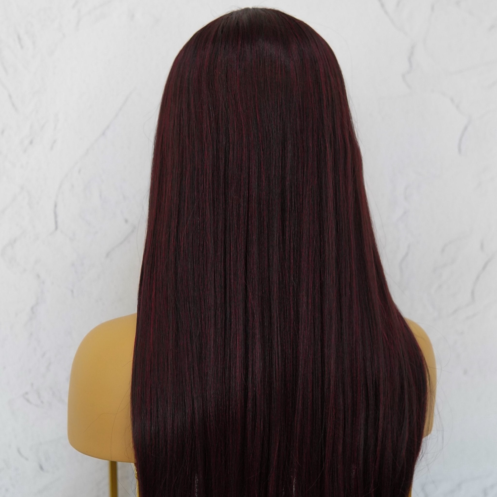 MICHELLE Burgundy Lace Front Wig - Milk & Honey