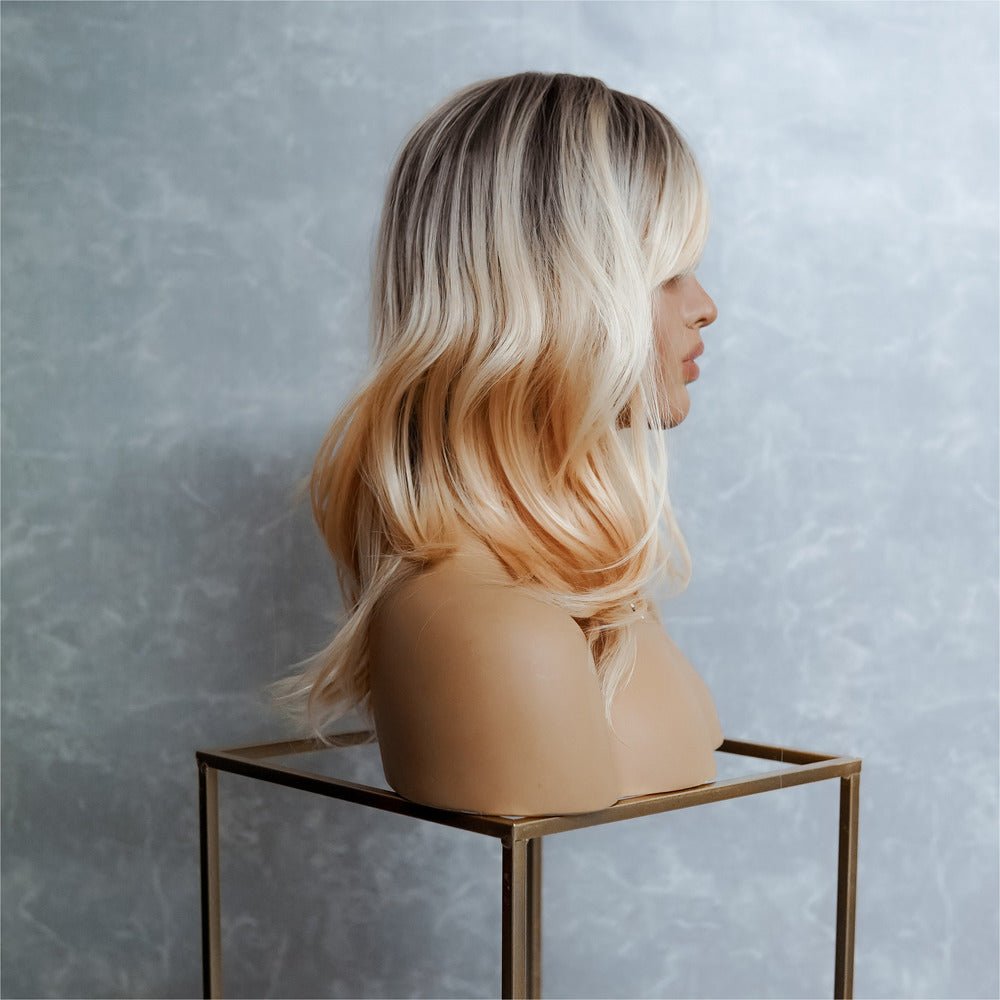 MIKA Blonde Ombre Fringe Wig - Milk & Honey