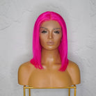 MINX Neon Pink Human Hair Lace Front Wig - Milk & Honey