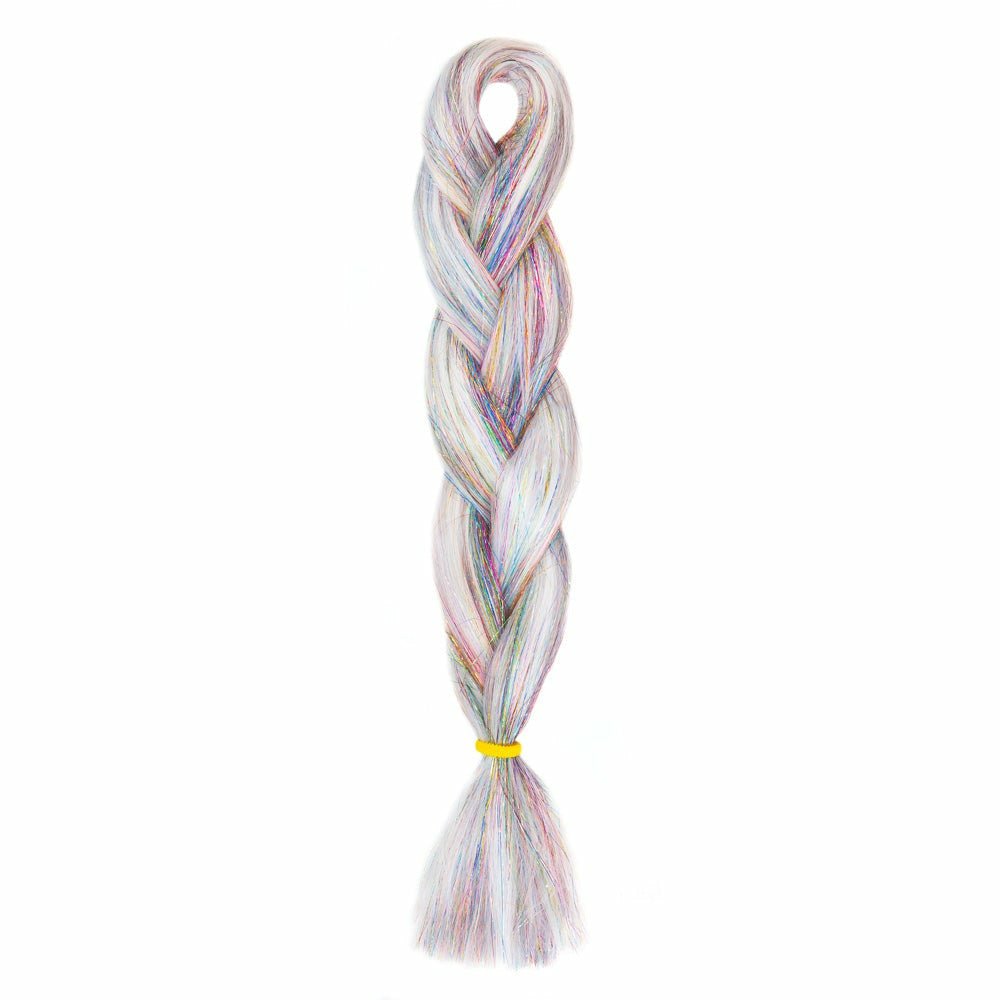MIXED GLITTER BRAID HAIR 24" - Milk & Honey