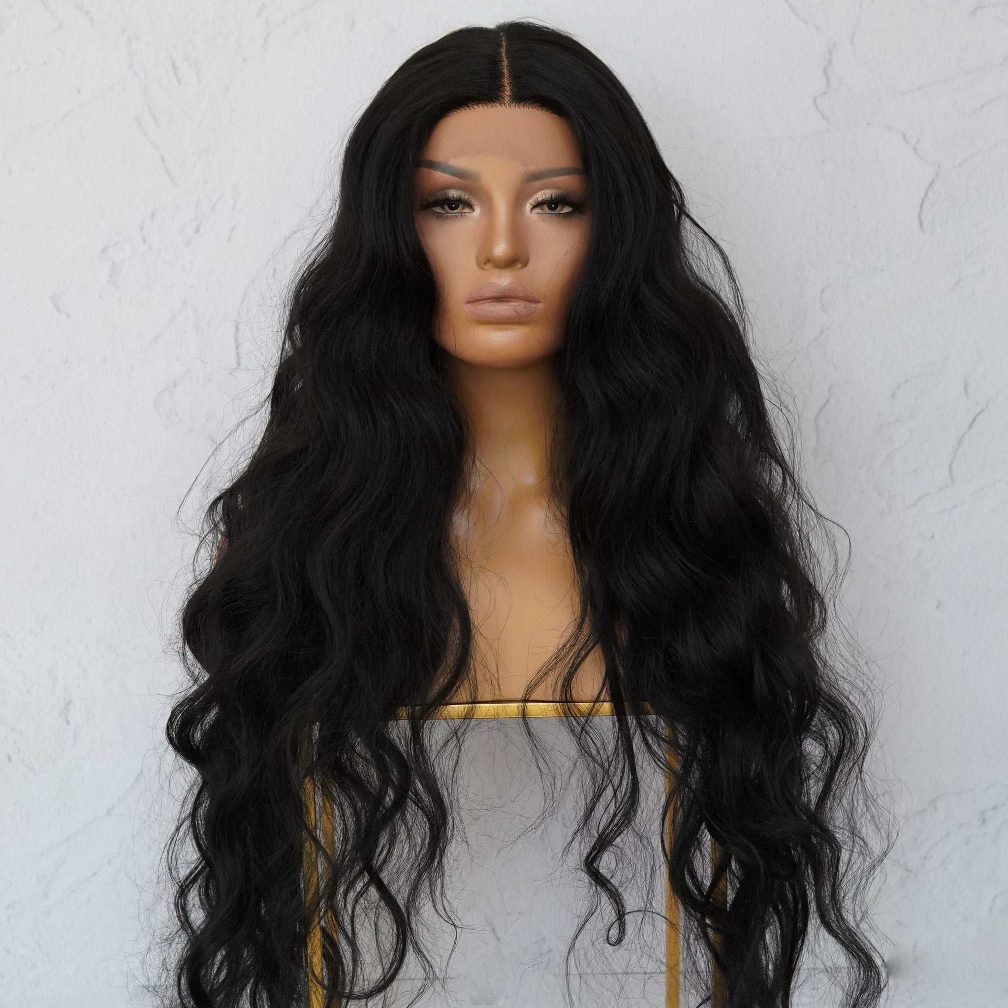 NERA Black 30" Lace Front Wig - Milk & Honey