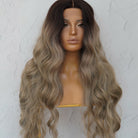 NERA Ombre Ash Blonde 30" Lace Front Wig - Milk & Honey