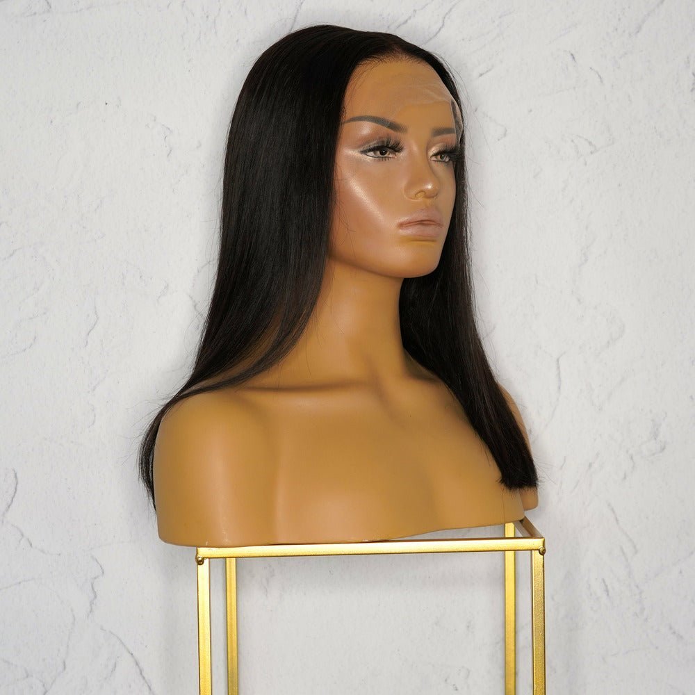 Nicole Black Human Hair Lace Front Wig - READY TO SHIP - Milk & Honey