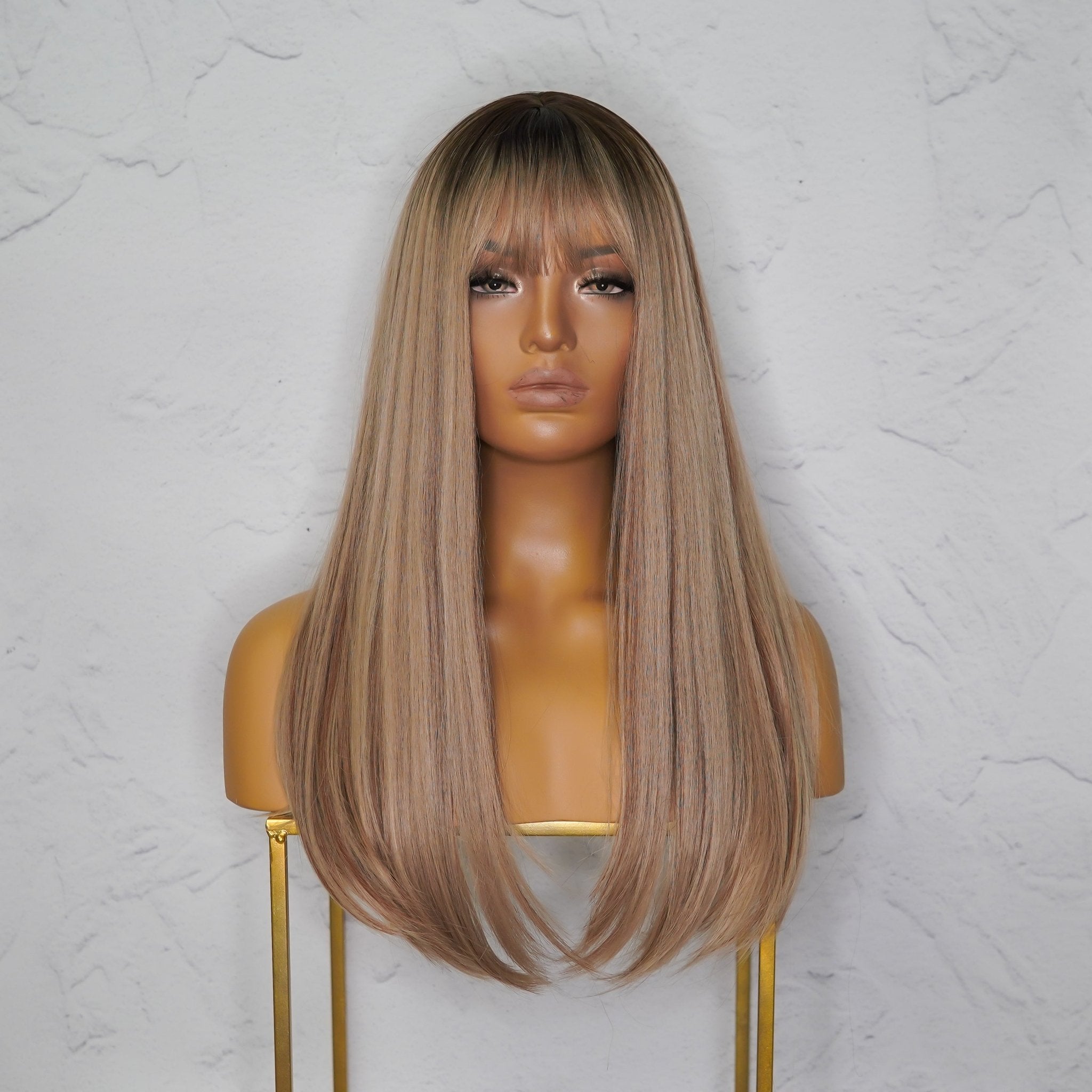 OAK Caramel Fringe Wig - Milk & Honey
