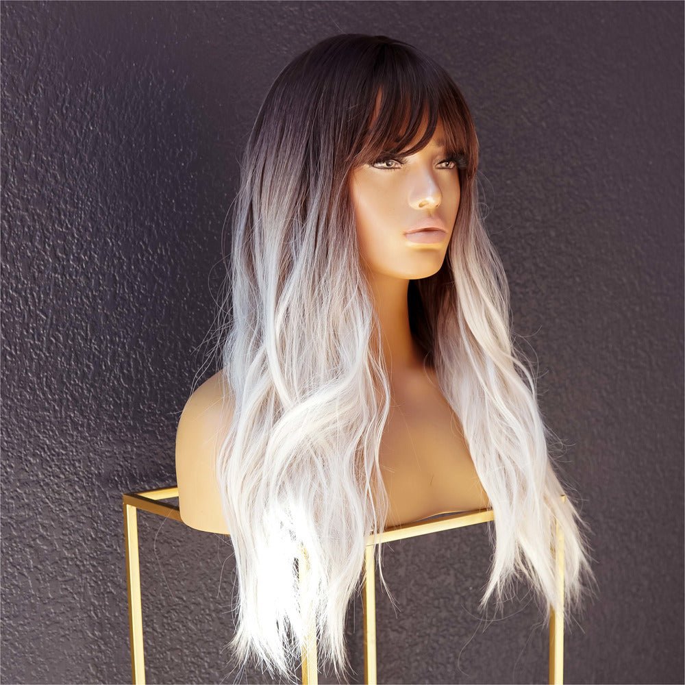 PARIS Ombre Fringe Wig - Milk & Honey