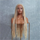 PHOENIX Ice Blonde Braided 26" Lace Front Wig - Milk & Honey