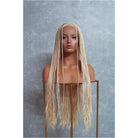 PHOENIX Ice Blonde Braided 26" Lace Front Wig - Milk & Honey