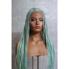 PHOENIX Mint Braided 26" Lace Front Wig - Milk & Honey