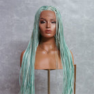 PHOENIX Mint Braided 26" Lace Front Wig - Milk & Honey
